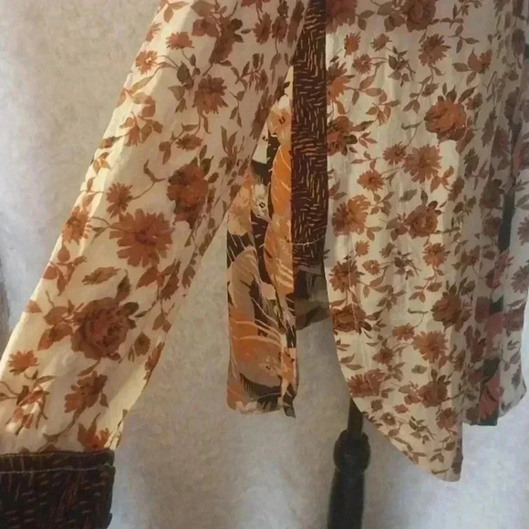 Free People Mix Print Button Down Size XS - Picture 7 of 10